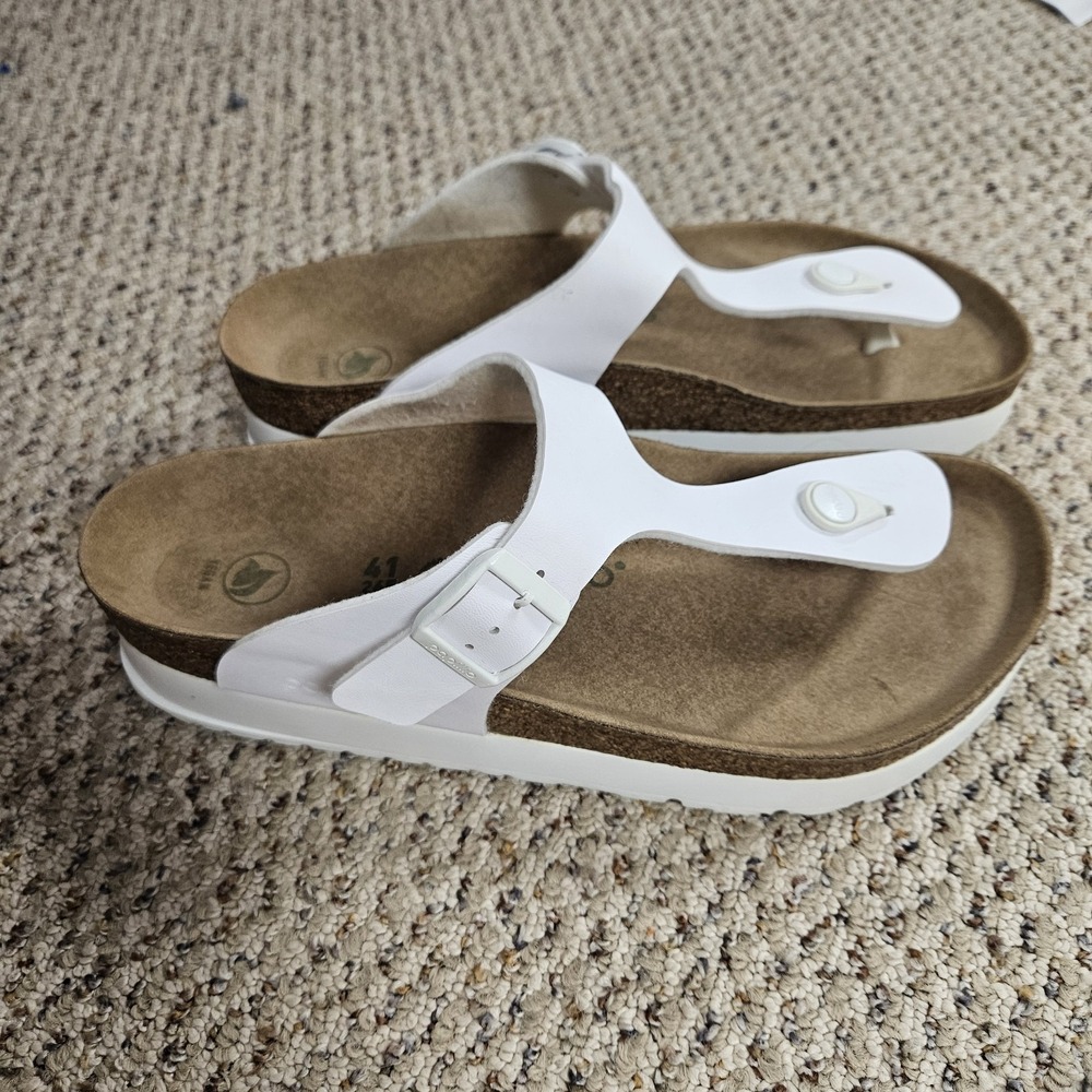 Papillio by Birkenstock Gizeh Platform Sandal White Vegan EU 41 US 9.5